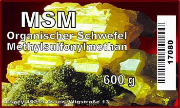 MSM (Methylsulfonylmethan) 600 g